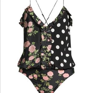 For Love & Lemons Mochi Ruffle Bodysuit